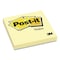 Post-It Original Pads in Canary Yellow, 3 x 3, 100 Sheets/Pad 654 YW - alternate 1